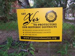Houston Historic Preservation Signs Abound!
