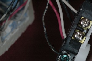 Blackened Ground Wire Due To Chinese Drywall